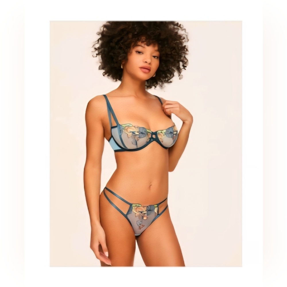 NWT Adore Me Jayda Bra & Panty Set